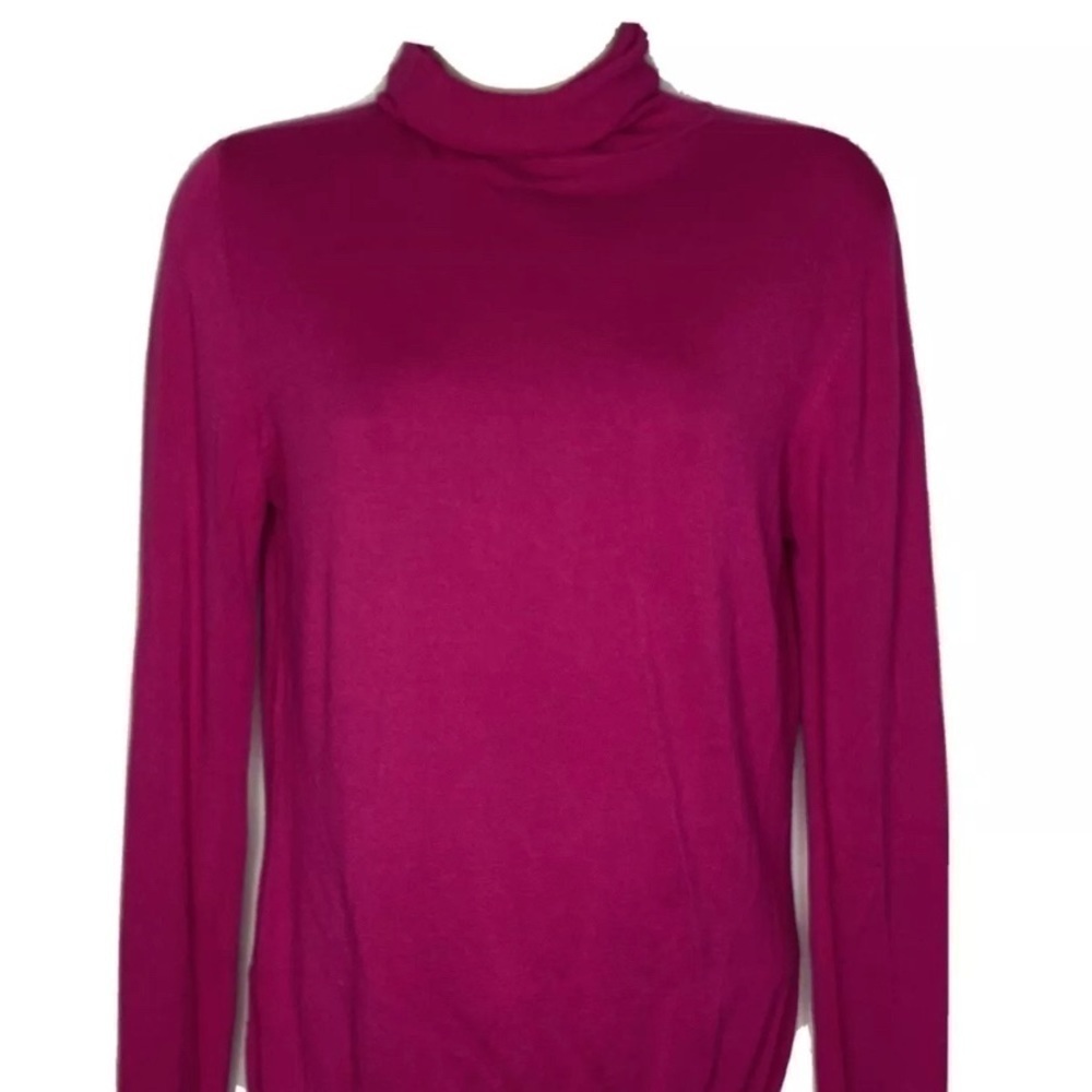 4/$35 Women's Fuscia Turtleneck Long Sleeve